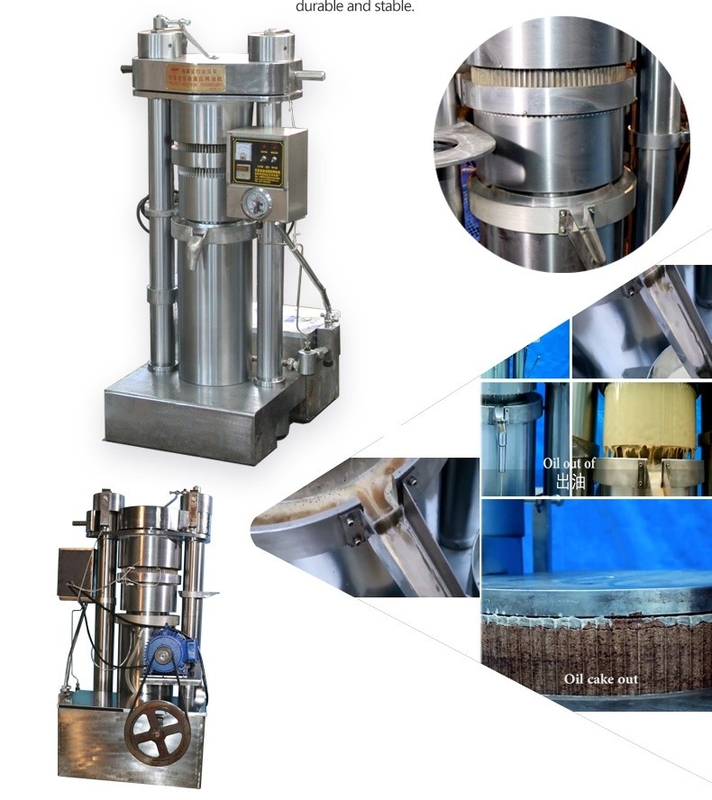 1.1KW Fácil operación Presión de aceite hidráulico Máquina para hacer aceite de sésamo de oliva 6YY-185 Equipo de procesamiento de aceite de aguacate