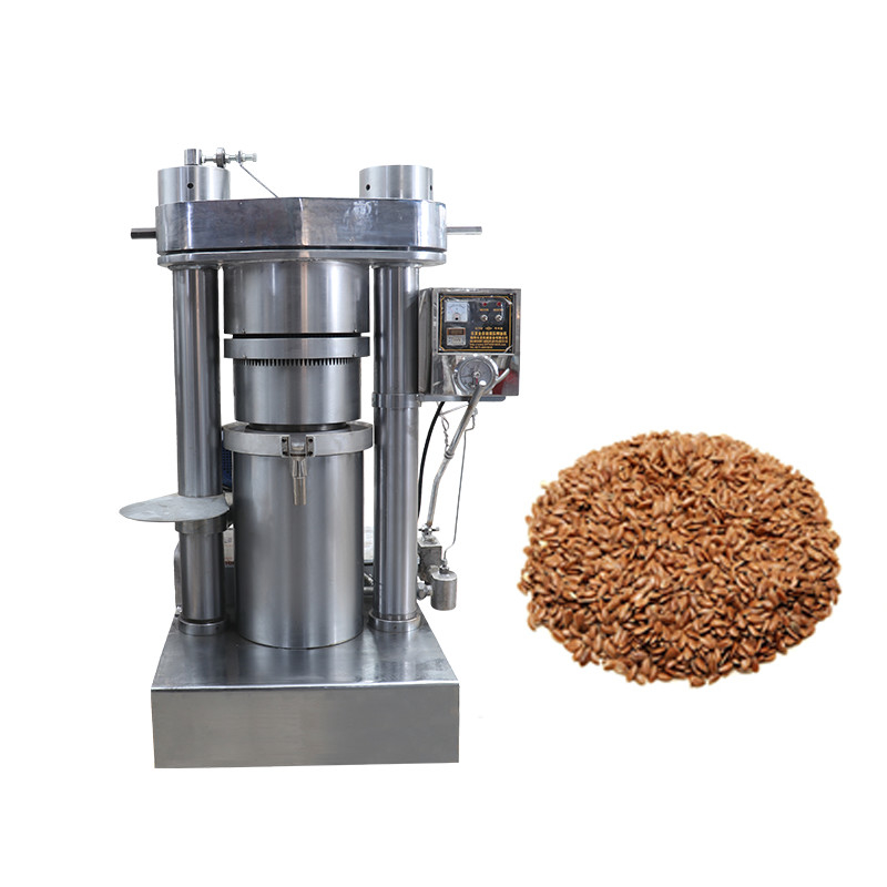 Máquina de prensa de aceite de semilla de lino hidráulica de 220V/380V con motor de 2,2 KW y rendimiento de aceite del 90% al 95%