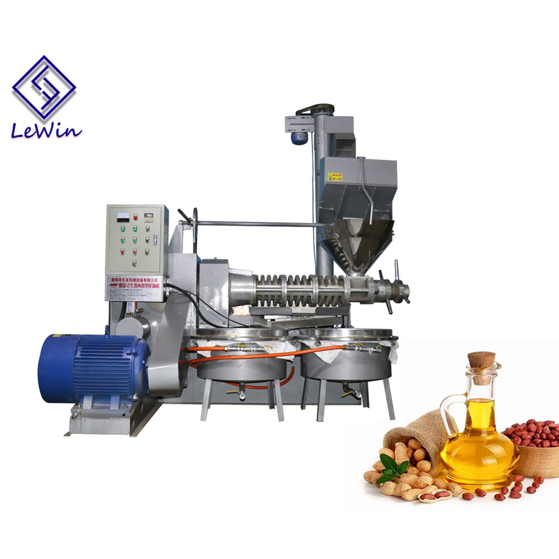 máquina de la extracción de aceite del cacahuete de la máquina de la prensa de aceite del tornillo de la nuez del voltaje 380V