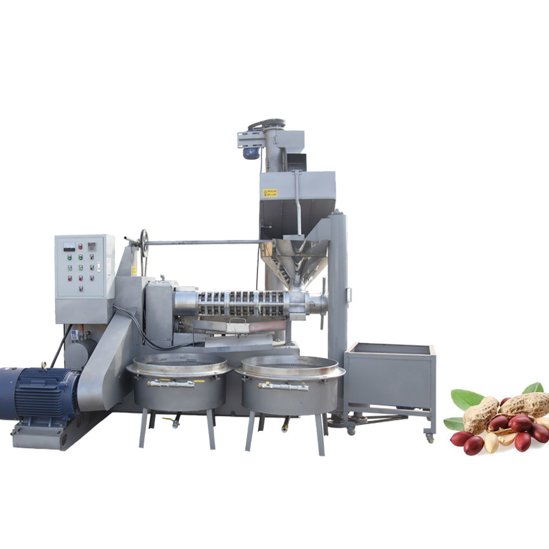 máquina de la extracción de aceite del cacahuete de la máquina de la prensa de aceite del tornillo de la nuez del voltaje 380V