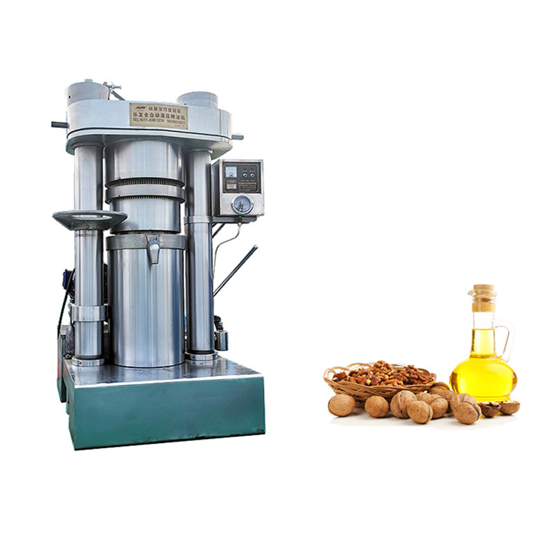 Aceite de nuez que hace 65kg/h la máquina hidráulica de la prensa de la embutición profunda para la pequeña planta de aceite
