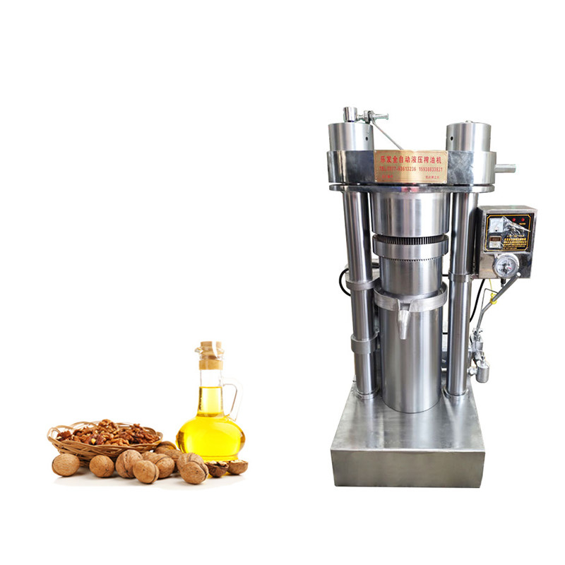 Aceite de nuez que hace 65kg/h la máquina hidráulica de la prensa de la embutición profunda para la pequeña planta de aceite