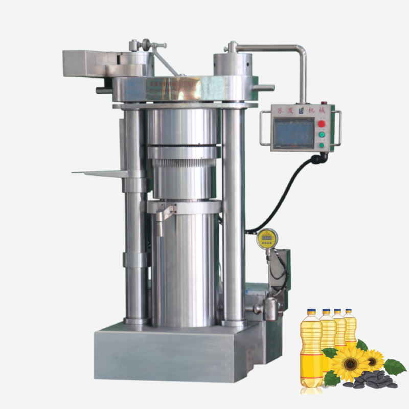Presión en frío totalmente automática Presionador de aceite hidráulico 60Mpa Máquina comercial de producción de aceite comestible Máquina de extracción de aceite de coco de sésamo industrial