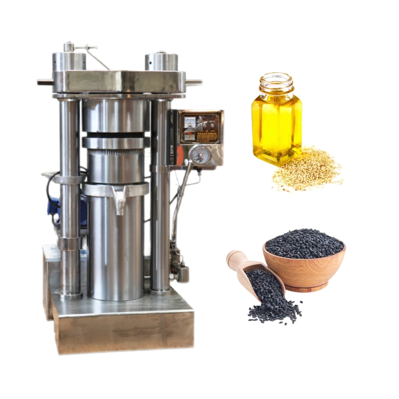 Máquina de prensado de aceite de sésamo de aleación de acero de alta resistencia Tiempo de trabajo del lote 8-15 minutos