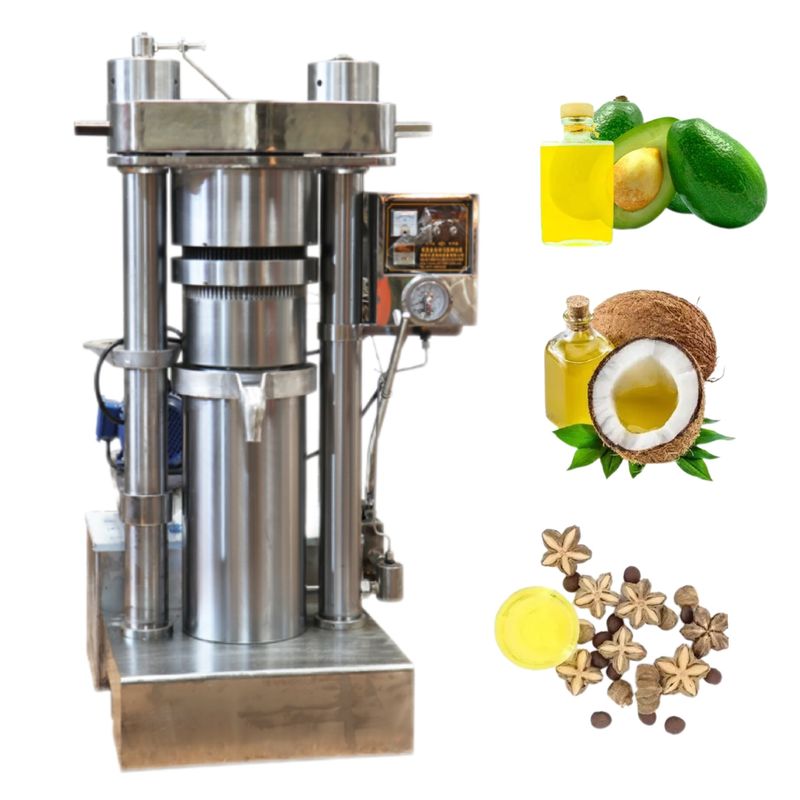 Máquina fría del expulsor del aceite hidráulico del extractor del aceite de la prensa de la presión de funcionamiento de 60 Mpa