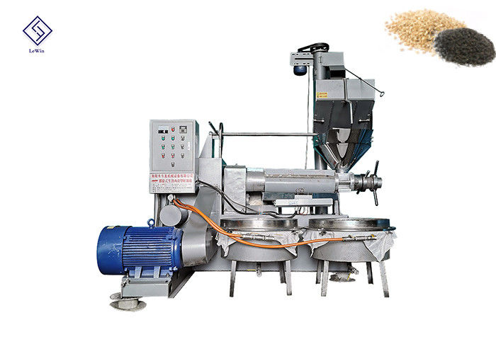 92%-96% de la tasa de aceite máquina de prensa de aceite de tornillo con 1,5 kW de energía del sistema de alimentación de pasteles de aceite